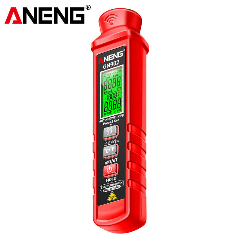 ANENG GN902 Electromagnetic Radiation Tester 3-in-1 Electric Field Magnetic Field Temperature Detect