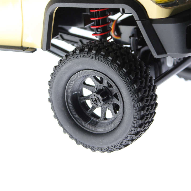 QY3D 4PCS MNRC MN82 1/12 RC Car Parts Tires Wheels Rims for TOYOTA Land Cruiser LC79 Vehicles Models
