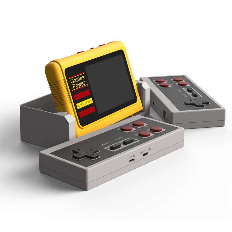 K20 Portable Retro Game Console with Dual 2.4G Wireless Gamepad Built-in 1000+ Games 3.0inch TFT Scr
