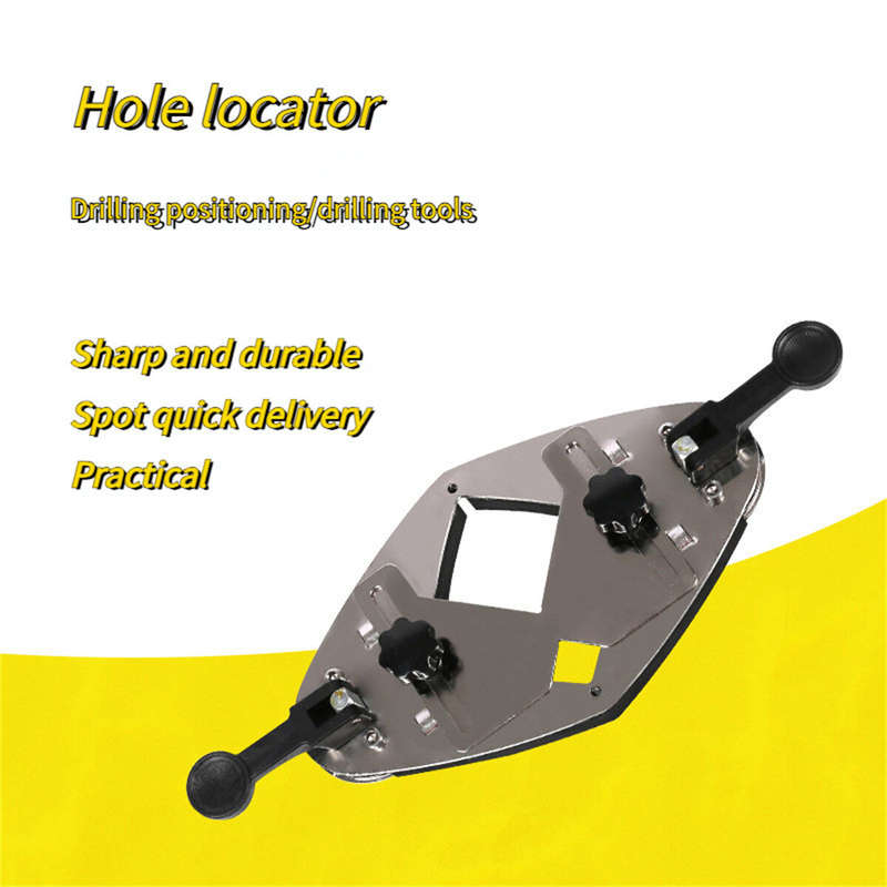 3 In 1 Guide Hole Jig Woodworking Tile Puncher Locator Stainless Steel Centering Round Wooden Tenon