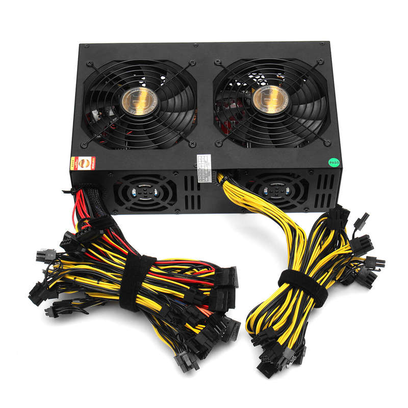 3450W Miner Power Supply 140mm Cooling Fan ATX 12V Version 2.31 Computer Power Supply Mining for BTC