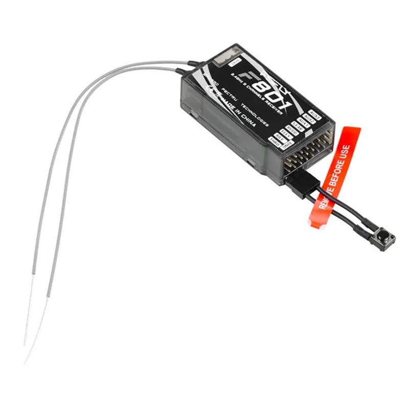 FSFLY F801 2.4GHz 8CH PPM DSM-X/DSM2 Receiver Support Spektrum DX6 DX7 DX8 DSM2 JR Transmitter for R