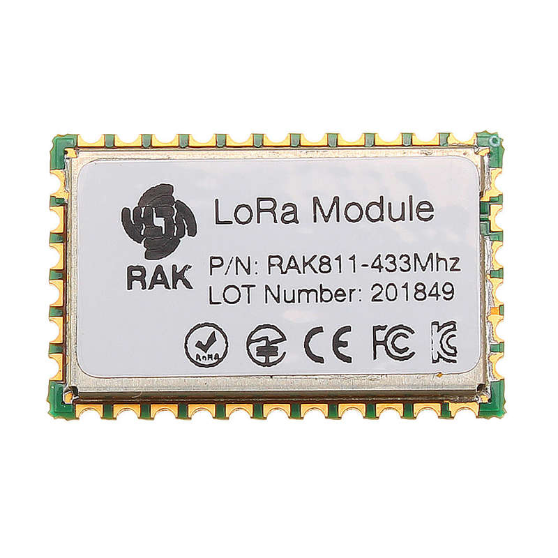 RAK811 LoRa Module SX1276 Wireless Communication Spread Spectrum WiFi 3000 Meters Support LoRaWAN Pr