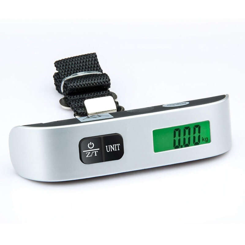 Portable Scale Digital LCD Display 110lb/50kg Electronic Luggage Hanging Suitcase Travel Weighs Bagg