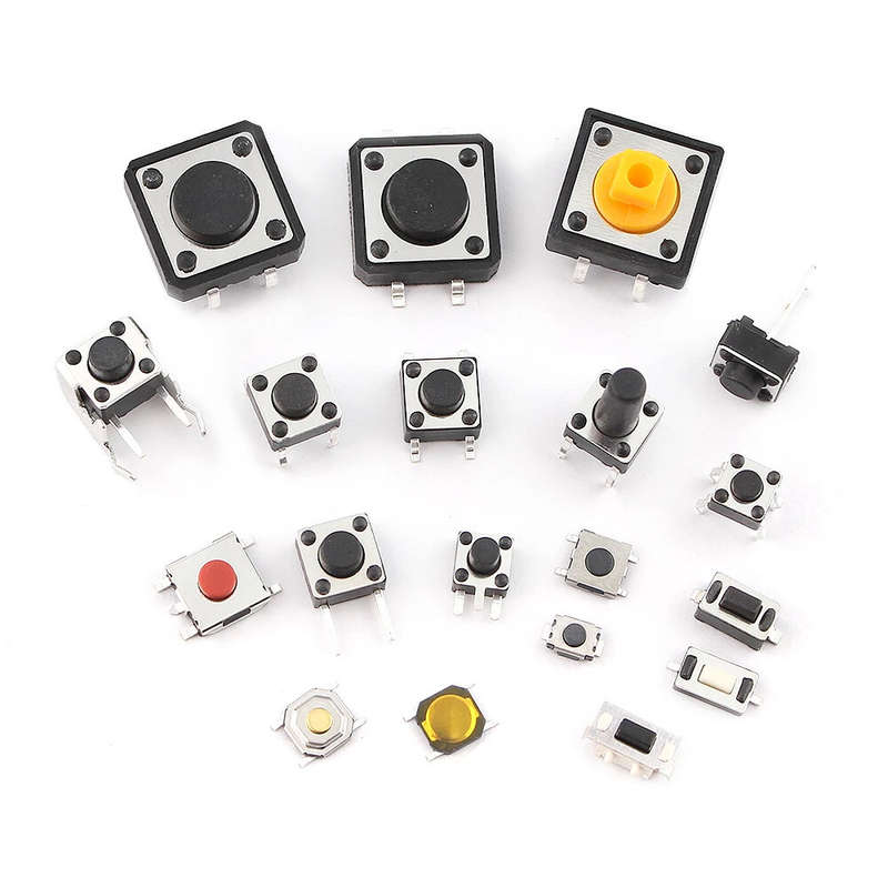 125pcs/Lot Touch Switch/Micro Switch /Push Buttons Switches 25 Types Assorted Kit 2*4/3*6/4*4/6*6 fo