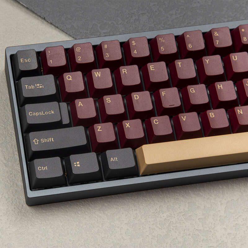 GMK Red OEM Profile Keycap 135 Keys Mechanical Keyboard DIY Custom PBT Double Shot 61 60 Black Retro