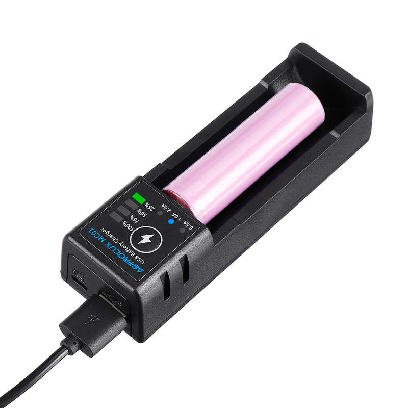 Astrolux MC01 2 in1 USB Charging Mini Battery Charger Portable Mobile Phone Power Bank Current Optio