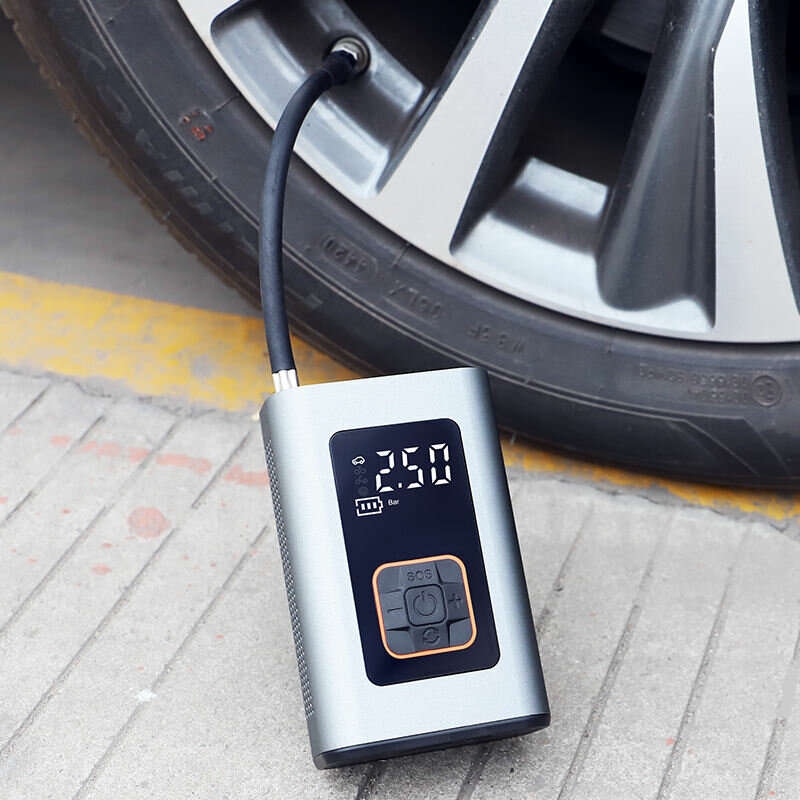 60W Mini Cordless Car Tire Inflator Pump Digital Display High Pressure Air Pump for Motorcycle Bike