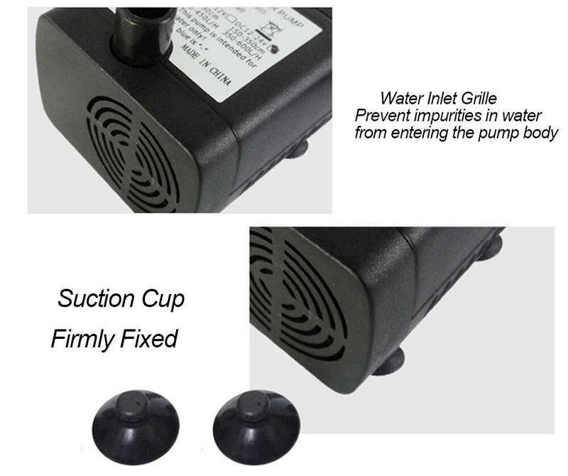12V Mini Solar Flowing Water Fountain Pump Compact Waterproof Impurity Guard Ideal For Fishbowls Pow