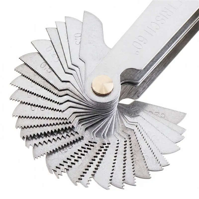 58PCS Metric & Imperial Screw Thread Pitch Gauge Stainless Steel Portable Accurate Precision Tool fo