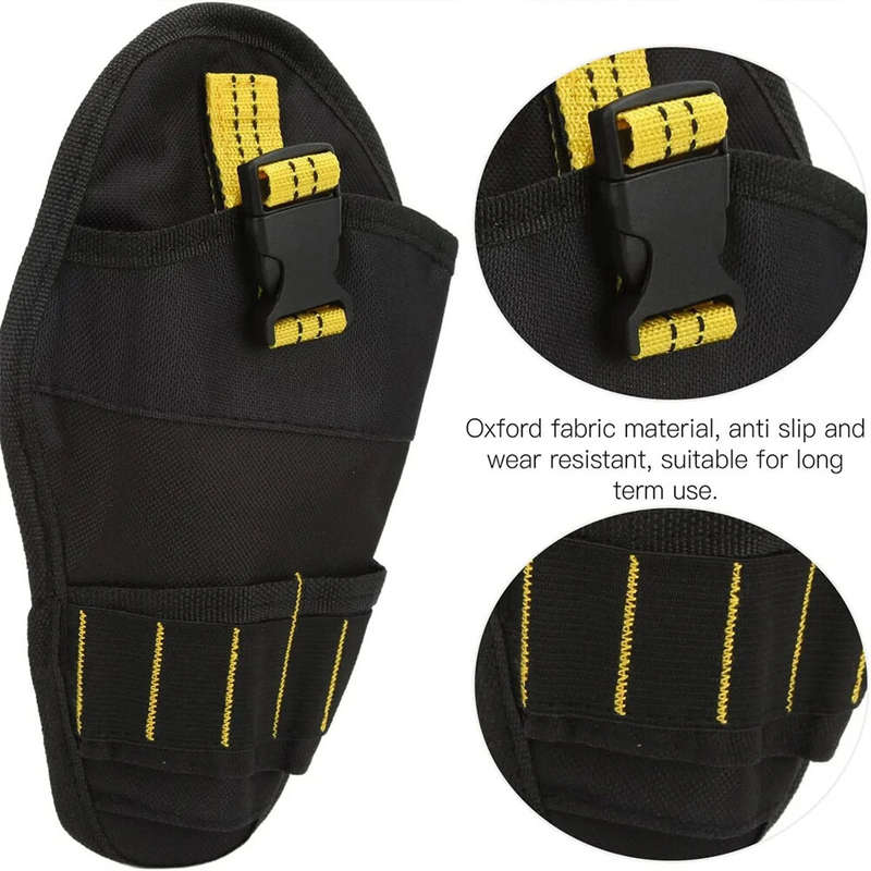 Waterproof Oxford Cloth Drill Holster Waist Tool Bag Quick Release Buckle 28x15cm Pouch for Wrench H
