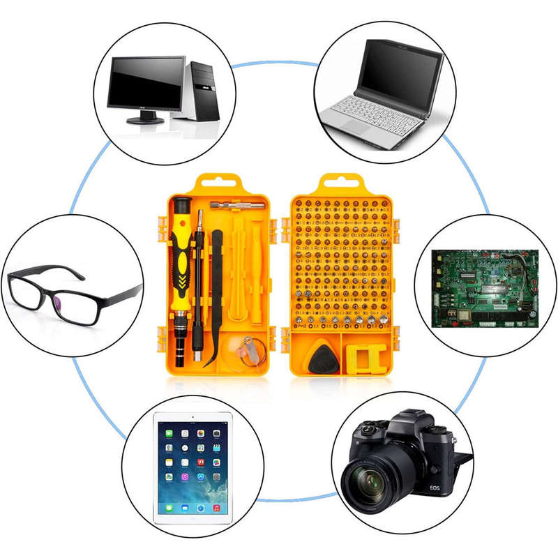 115 in 1 Professional Screwdriver Set Precision Screwdriver Set Multi-function Magnetic Repair Compu