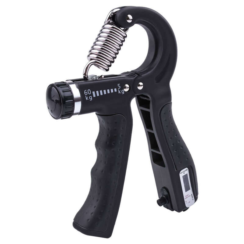 R-type Adjustable Hand Gripper Spring Mechanical Counting Finger Gripper Muscle Trainer Rehabilitati