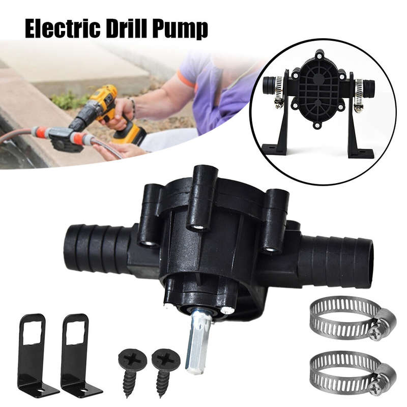 Household Portable Electric Drill Pump Oil Fluid Water Pump Mini Hand Self-priming Liquid Transfer P