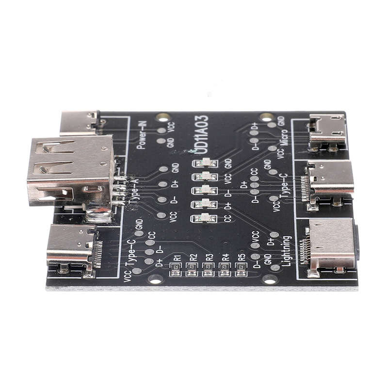 Multifunction USB Cable Tester USB A to Type-c Micro Lighting Short Circuit On-Off Data Cable Test T