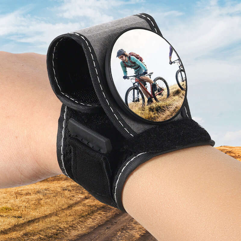 XANES Portable Bicycle Mirror HD Cycling Wrist Mirror Safety Rearview Mirrors MTB Road Bike Rear Vie