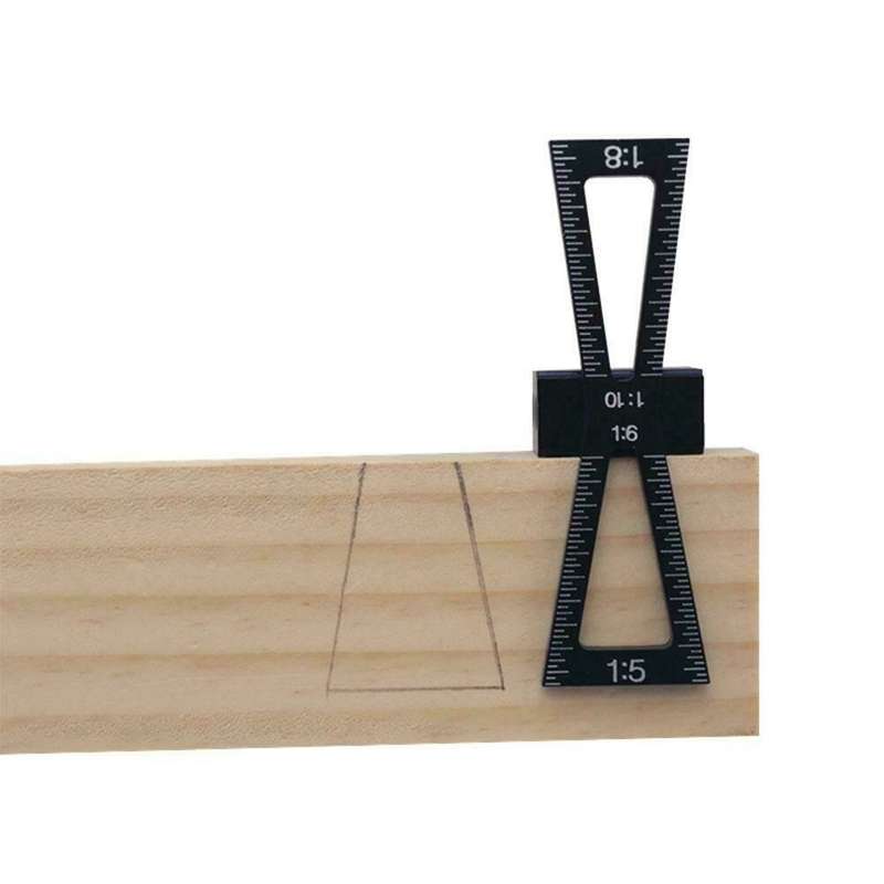 Woodworking Dovetail Marker Aluminum Alloy Dovetail Marking Template Marking Ruler Gauge
