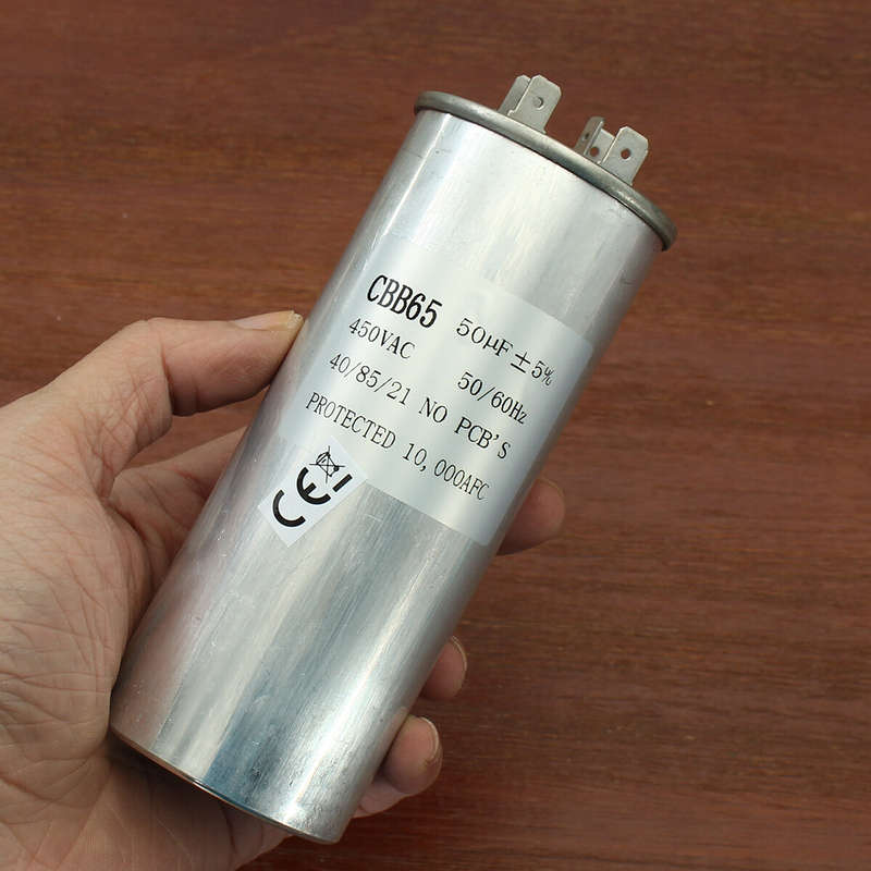 15-50uF Motor Capacitor CBB65 450VAC Air Conditioner Compressor Start Capacitor