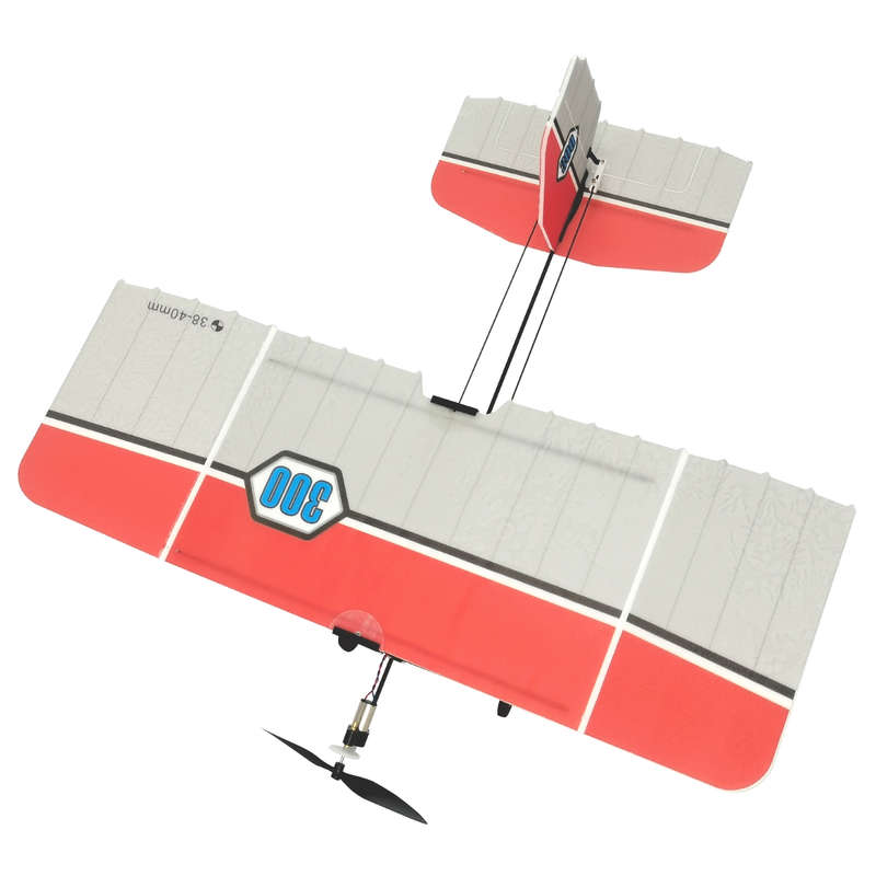 TY Model 300 Red 300mm Wingspan PP Foam DIY Micro Indoor Slow Flyer RC Airplane Glider KIT With Gear