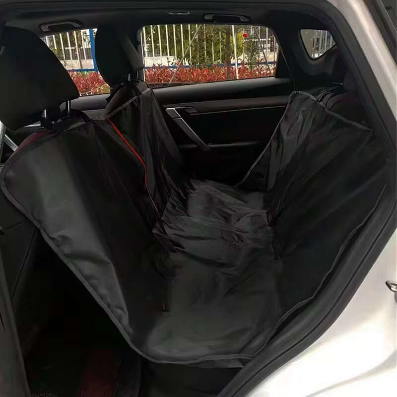 Car Seat Cover Pet Pad Foldable Waterproof Anti-Dirt with Zipper Dog Car Seat Cover for Back Sea Oxf