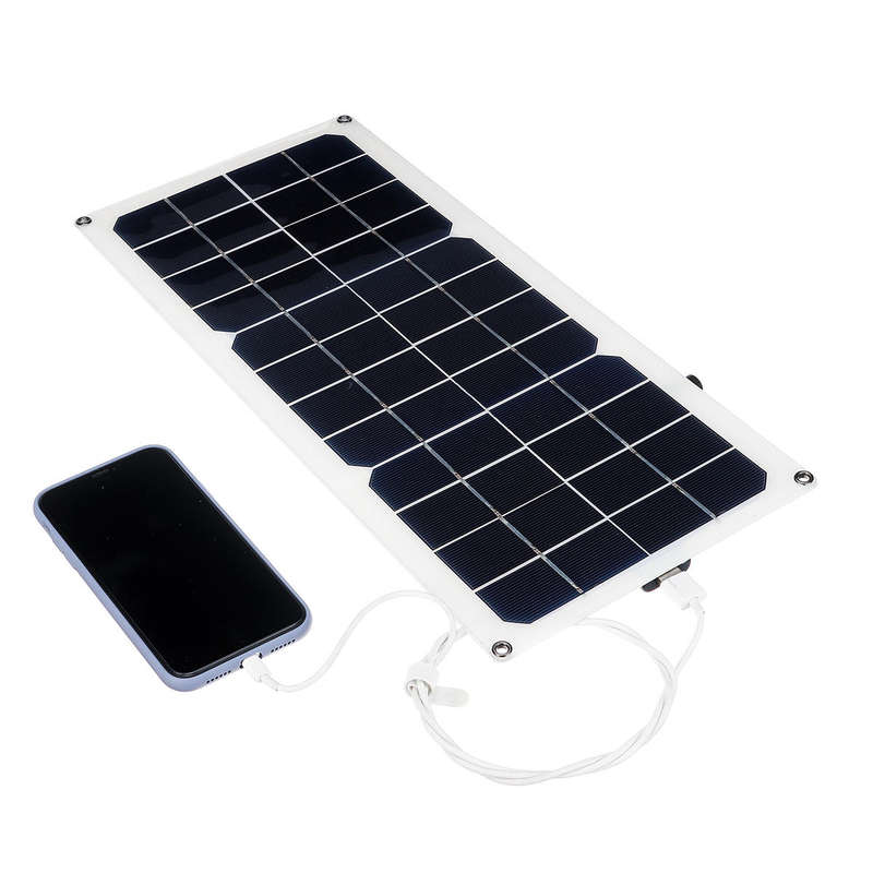 16V 10W 1.2A 420x190x2.5mm Monocrystalline Semi-flexible Solar Panel Set with Rear Junction Box Supp