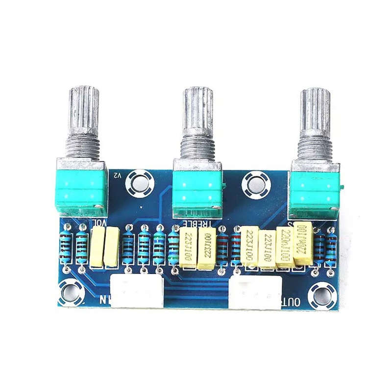 DLHiFi XH-M802 Passive Tone Board Amplifier Preamp Power Module Low High Sound Adjustment Electonic