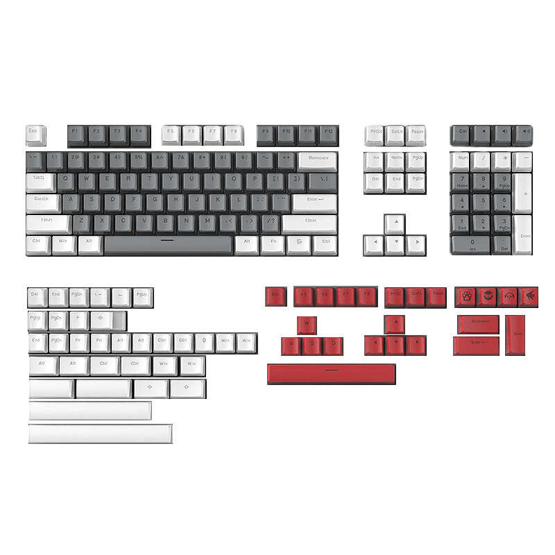 XVX 165 Keys Pudding V2 PBT Keycap Set OEM Profile Custom Keycaps Suitable for 61/68/84/87/96/98/100