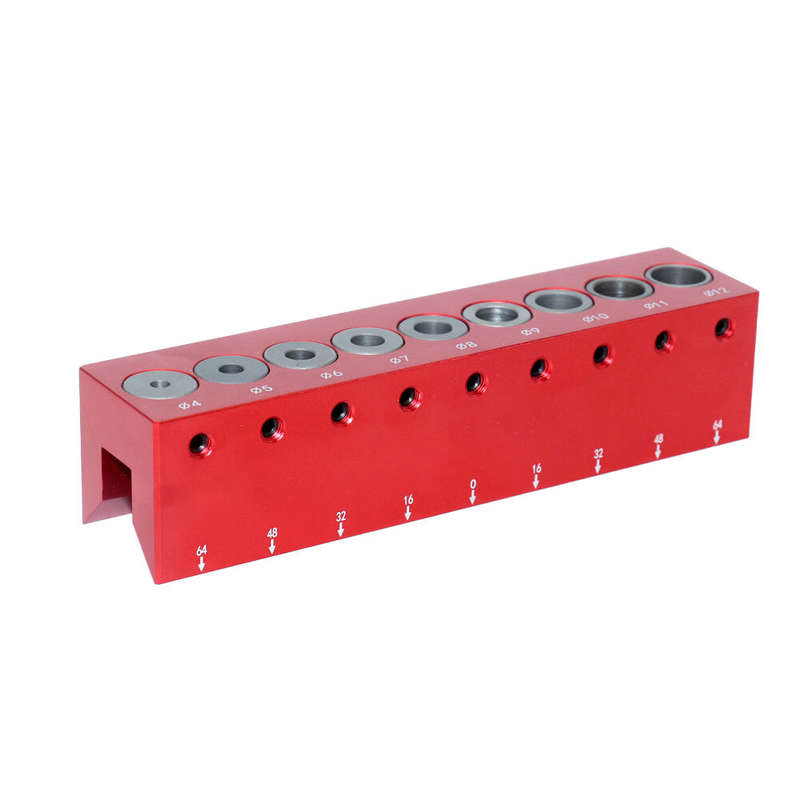 Fonson Woodworking 4mm-12mm Pocket Hole Doweling Jig Self-centering Vertical Drilling Guide Punching