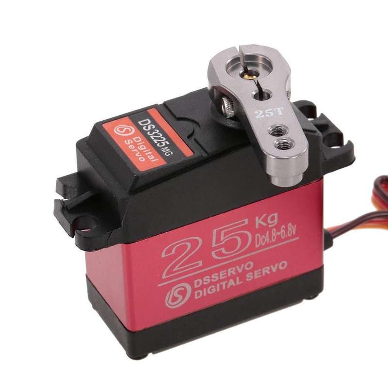 2pcs DSSERVO DS3225 25KG 180 Degree Metal Gear High Torque Waterproof Digital Servo For RC Airplane