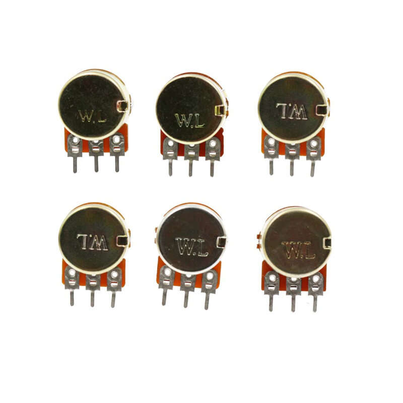 10 Values WH148 Potentiometer Kit B1K 2K 5K 10K 20K 50K 100K 250K 500K 1M 15mm Linear Taper Rotary P