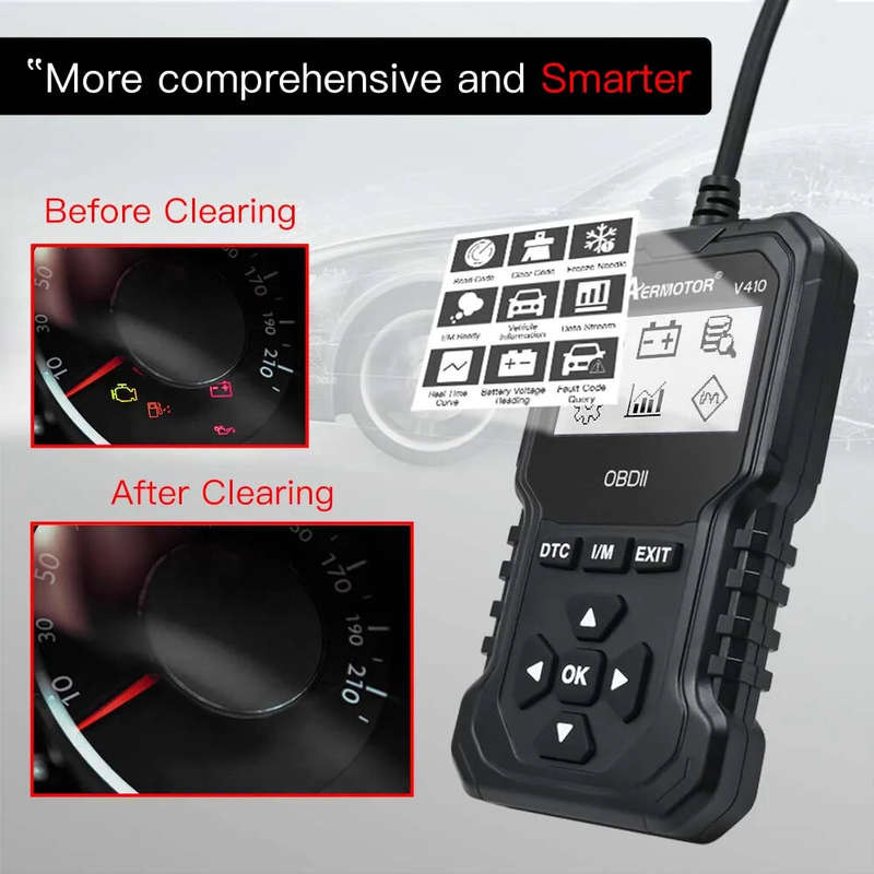 V410 ELM327 Car Fault Diagnostic Tool Automobile OBD2 Scanner Car OBD2 Code Reader ELM327 Multi-lang
