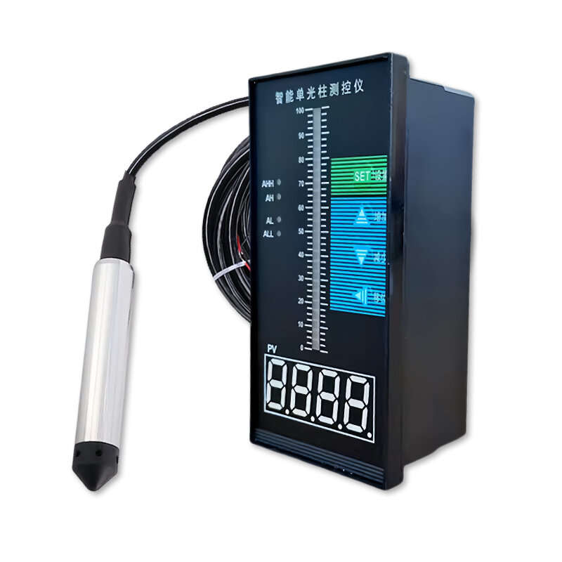 5-Meter Liquid Level Transmitter with IP65 Protection LED Display Anti-Clogging Design Quick Respons