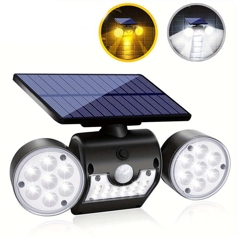 30 LED Motion Sensor Outdoor Solar Wall Lights Ultra Bright Rotatable Waterproof For Outdoor Garden