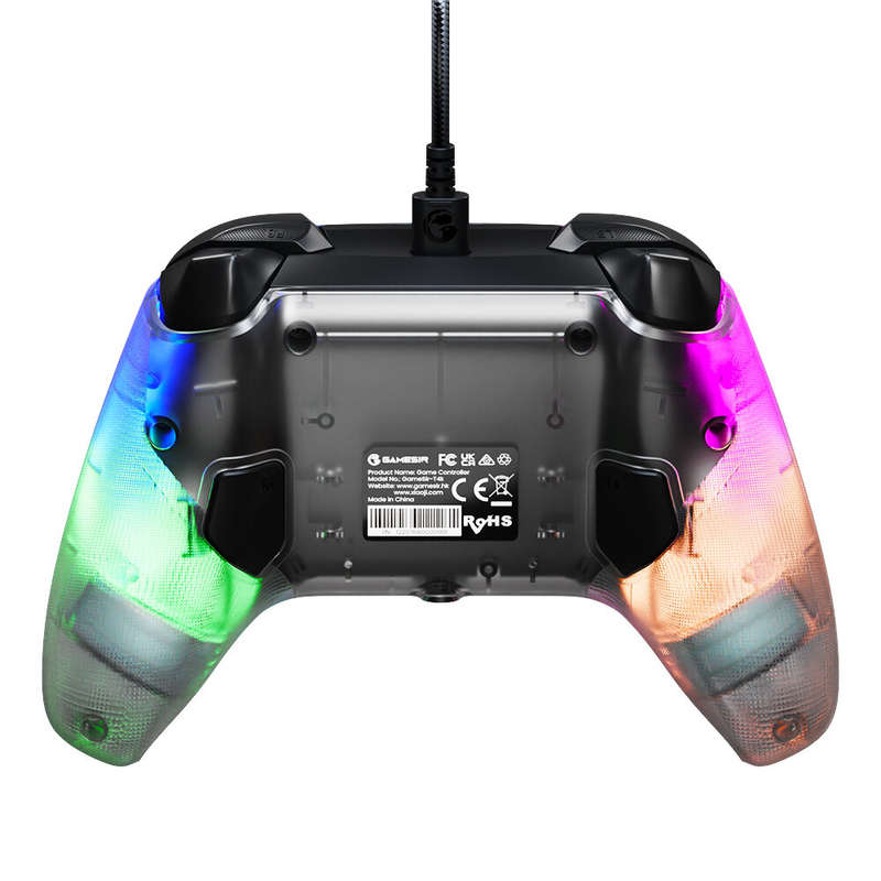 GameSir T4 Kaleid Gaming Controller Wired Gamepad with Hall Effect Built-in 6-axis Gyro 3D Joystick