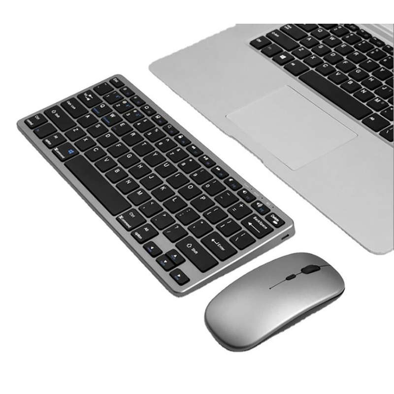 Mini Multimedia Keyboard Mouse Set For Laptop PC TV Android BT 5.0 & 2.4G Wireless Keyboard and Mous