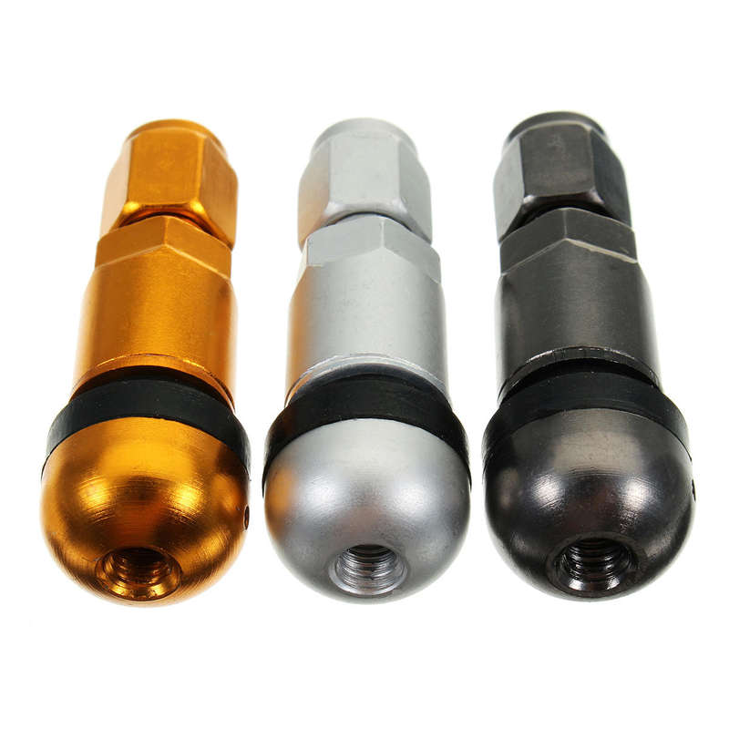 Aluminum Metal Car Tyre Valve Stem Wheel Tire Air Valve Stem - Silver