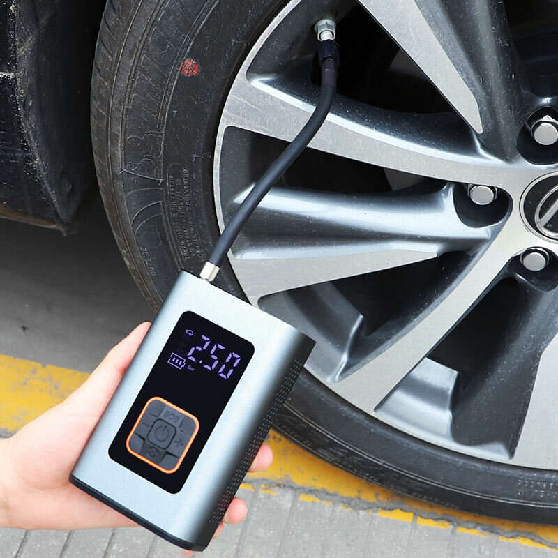 60W Mini Cordless Car Tire Inflator Pump Digital Display High Pressure Air Pump for Motorcycle Bike