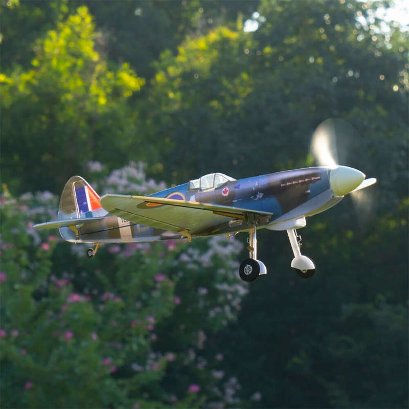 MinimumRC Spitfire MK XVI 400mm Wingspan 5CH Aircraft with Retractable Landing Gear RC Airplane KIT+
