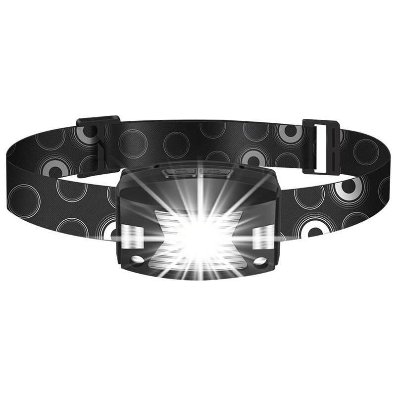 Wave Sensor Inductive Headlight Outdoor Cycling Headlamp USB Charging Night Running Head Light LED S