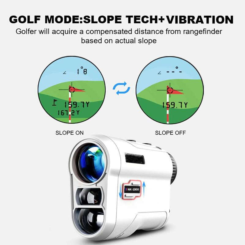 NK 1000M 905nm Rangefinder Digital Monocular Distance Meter For Outdoor Golf Angle Speed Height Meas