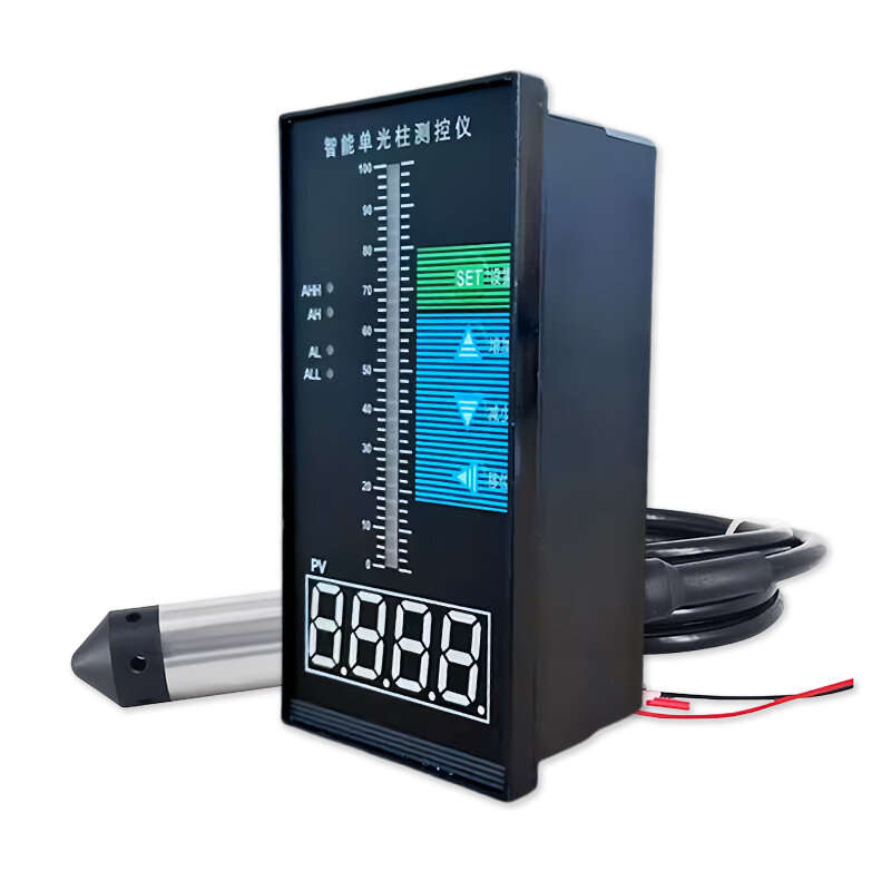 5-Meter Liquid Level Transmitter with IP65 Protection LED Display Anti-Clogging Design Quick Respons
