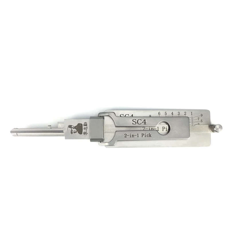 1PC 2 in 1 tools KW1 SS001Pro KW5 SC1 SC4 Decoder Locks Professional Hand Locksmith Tool for All Typ