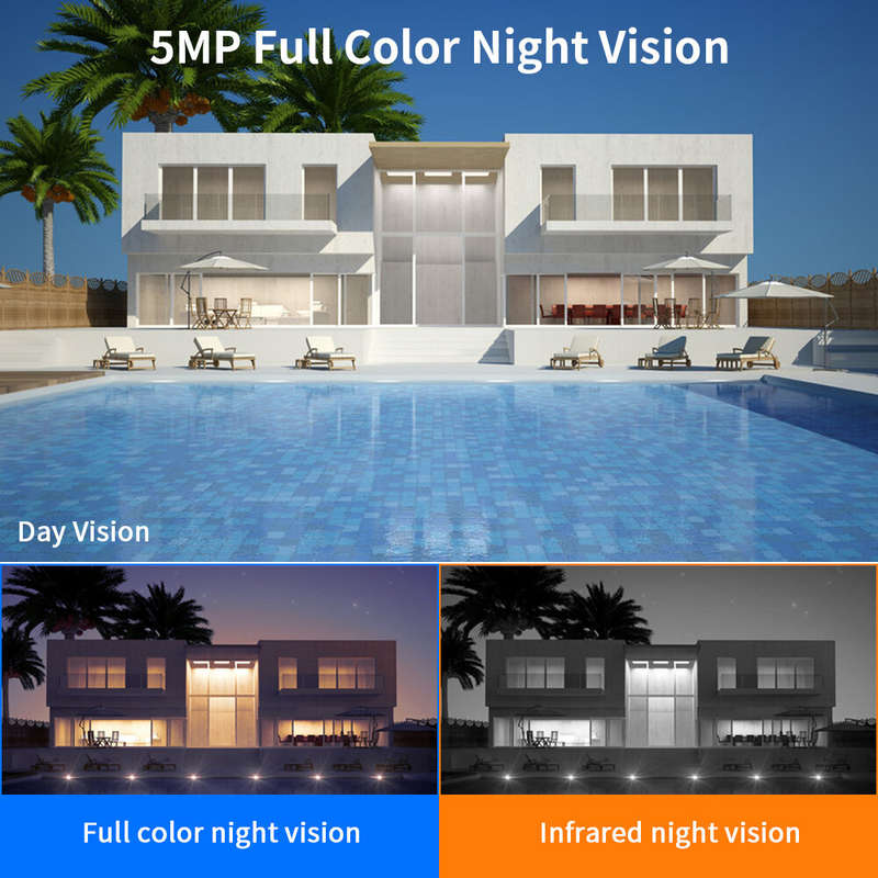 Hiseeu 3MP Wifi Video Surveillance CCTV Cameras Outdoor Security IP66 Wifi IP Cameras for Parking Lo