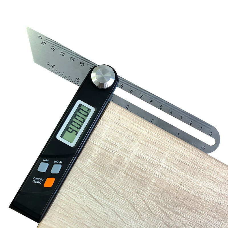 Stainless Steel 360 Degree Gauge Digital Protractor T Bevel Electronic Level Battery Operated LCD Di