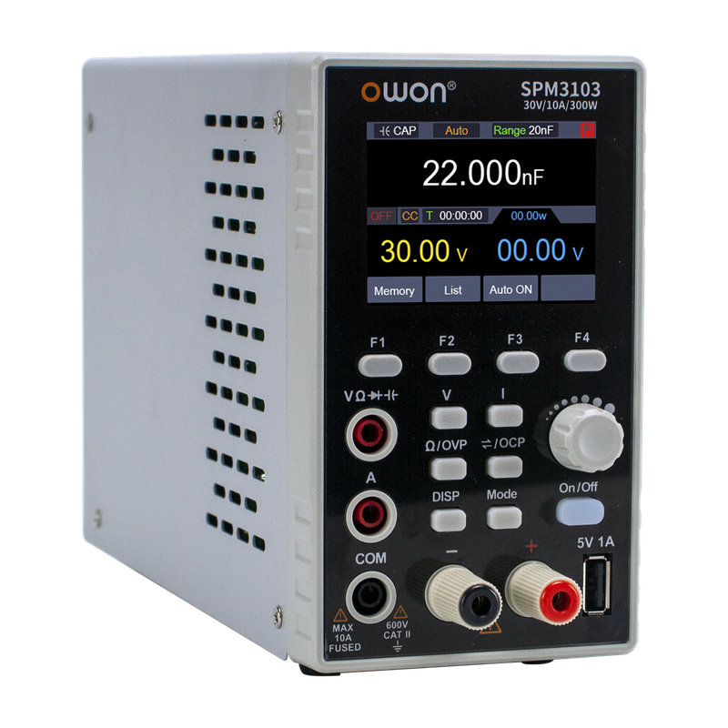 OWON SPM Programmable DC Power Supply 150W/300W 60V/10A 60V/5A 2.8" LCD 10mV/1mA Resolution Digital