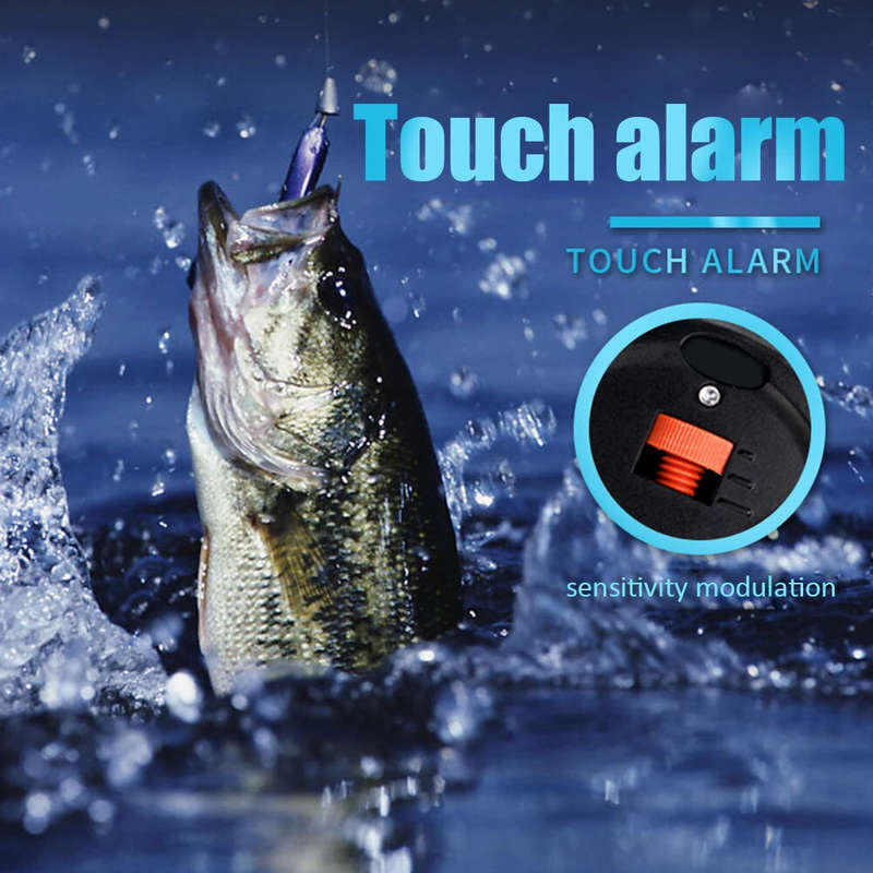 ZANLURE Fishing Finder Bite Alarm with LED Light Loud Sound Electronic Buzzer Rod Clip Fish Line Gea