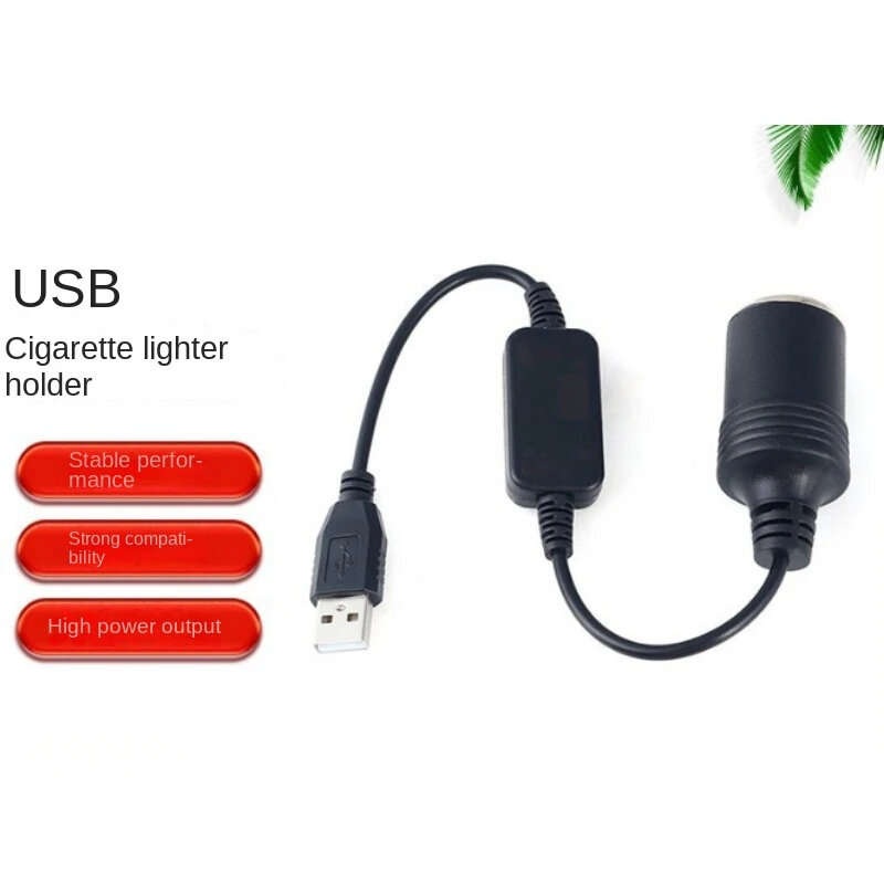 5V 2A USB To 12V Car Connection Cable Socket USB Male to Female Car Connection Cable Adapter Convert