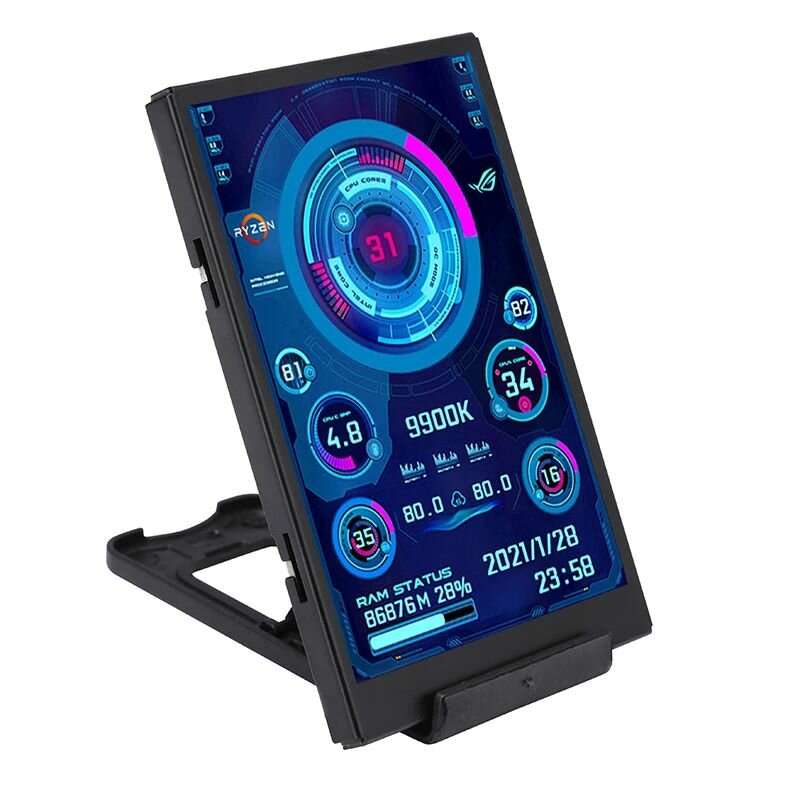 3.5 Inch IPS TYPE-C Secondary Screen CPU GPU RAM HDD Monitoring USB Display Freely AIDA64 for Mini I