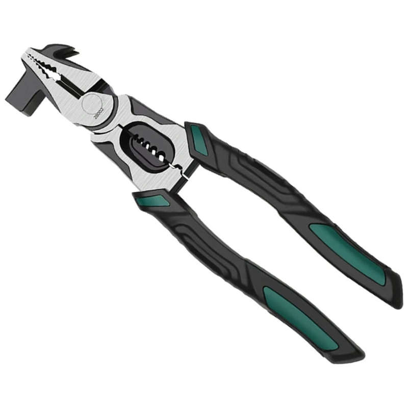 Multifunctional Fencing Pliers Tool 228mm High Carbon Steel Head Wire Cutters Ergonomic Rubber Handl