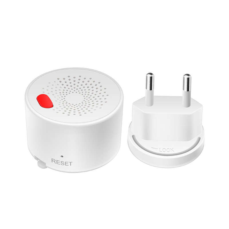 Tuya Zigbe Natural Gas Sensor EU Combustible Household Smart LPG Gas Alarm Detector Leakage Sensor f
